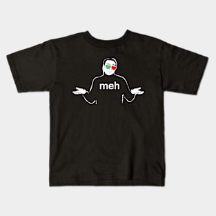 The meh ultra slacker shrugs Kids T-Shirt